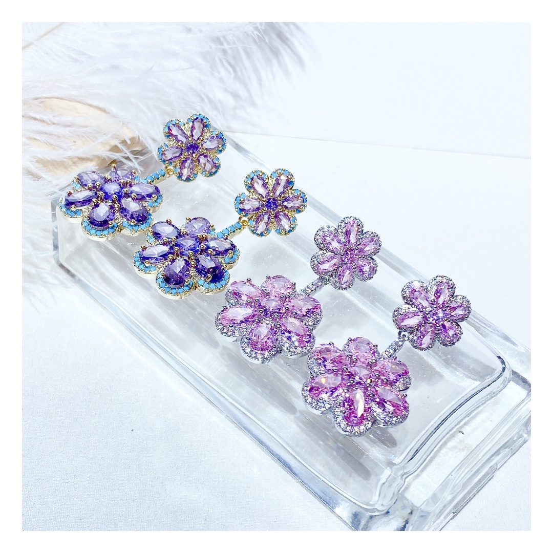 5163-130 Ice flower earring