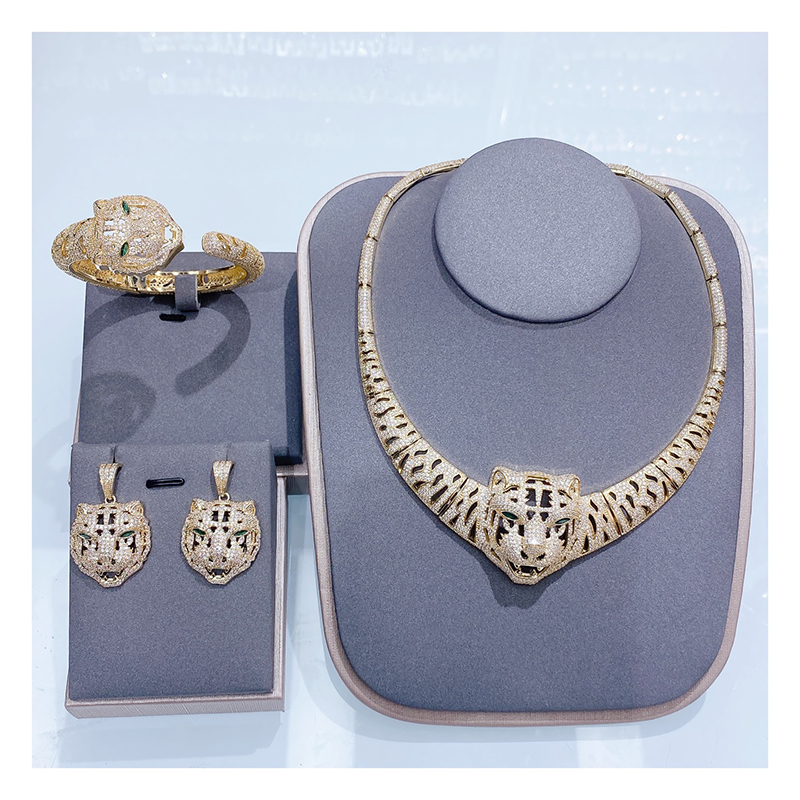  CZ Leopard Jewelry Set Collection D1134